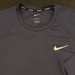 Men’s Nike Dri-FIT Dark Blue Tee with White Logo
